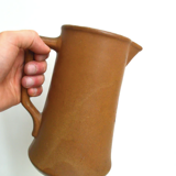 Minimalist stoneware pitcher