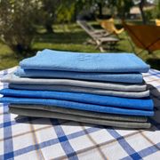 8 serviettes anciennes dépareillées teintées