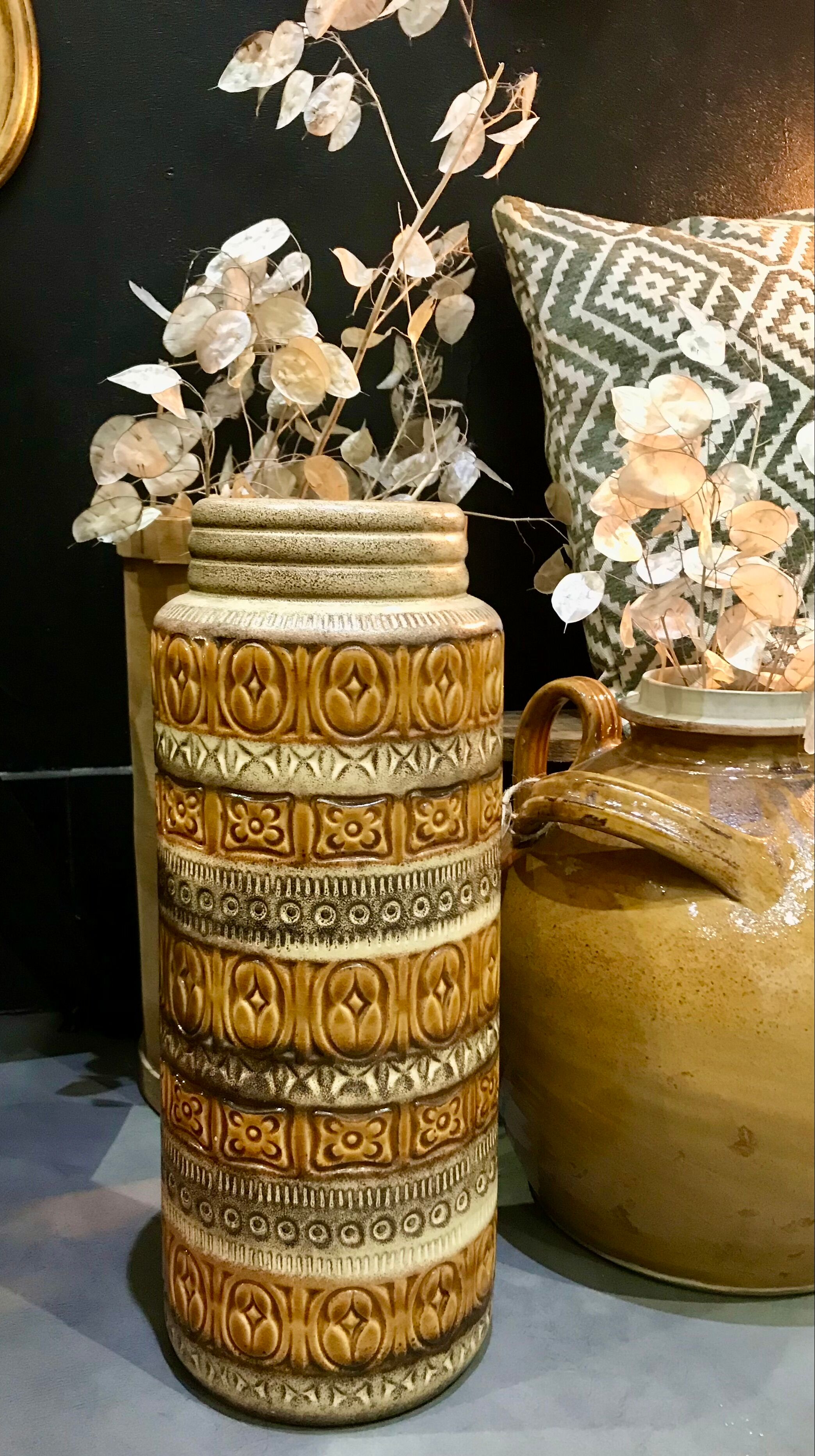 German ceramic floor vase 60s/70s