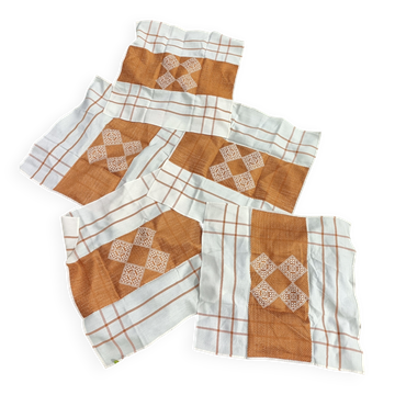 Set of retro napkins