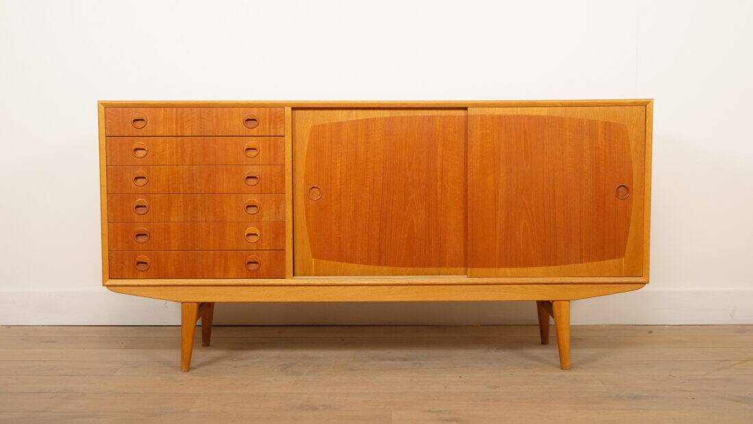 Vintage sideboard | Teak | 160 cm | Model Borgia