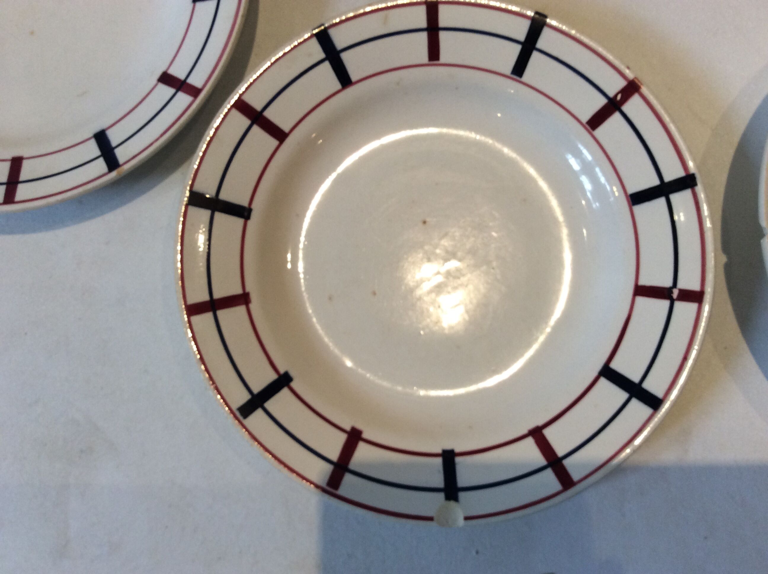 Vintage Basque style plates