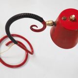Red spiral cocotte lamp