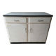 Small Vintage Kitchen Buffet 50s/60s - Retro White and Black