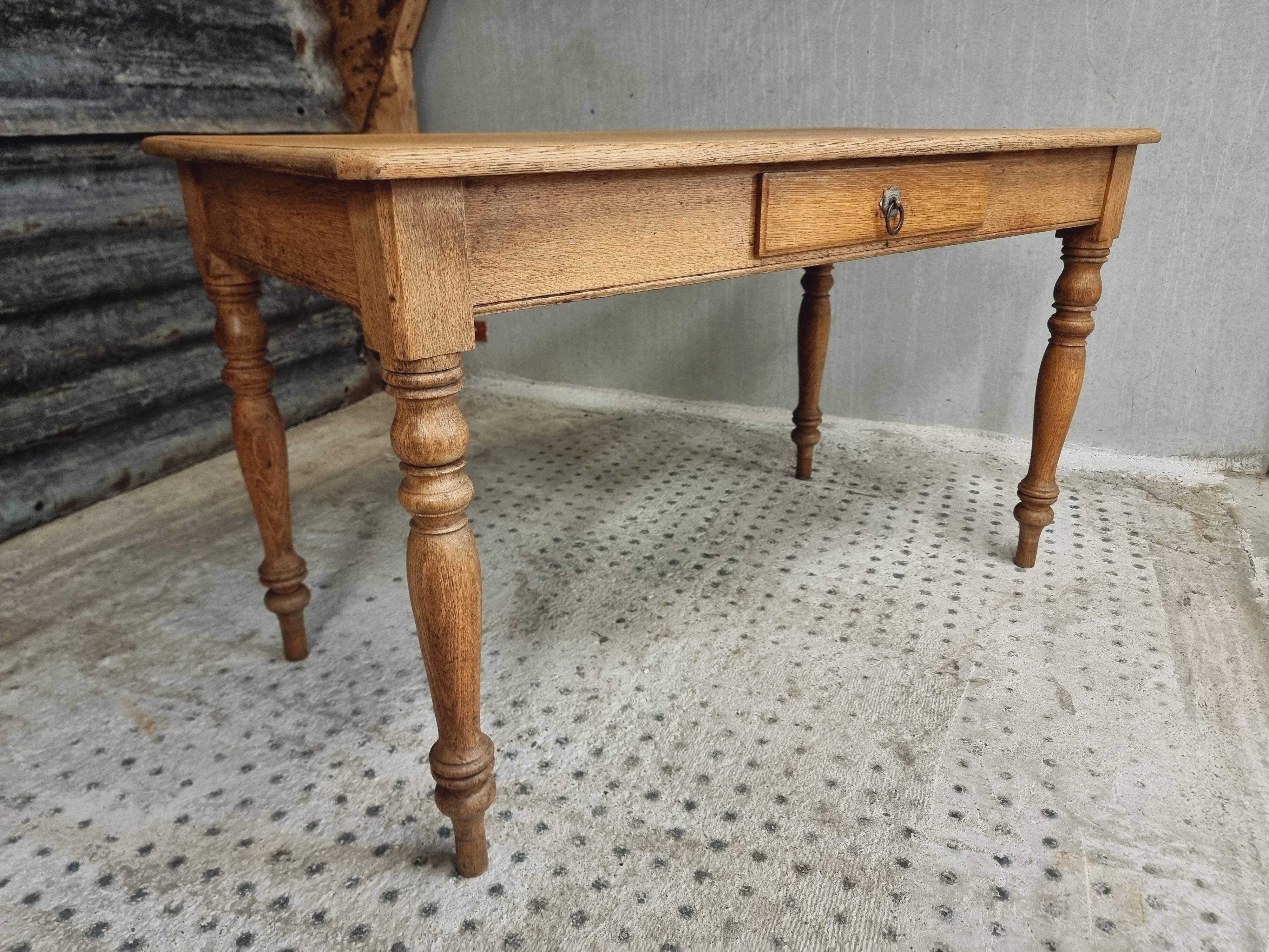 Antique oak table dining table kitchen table 69 x 130 cm