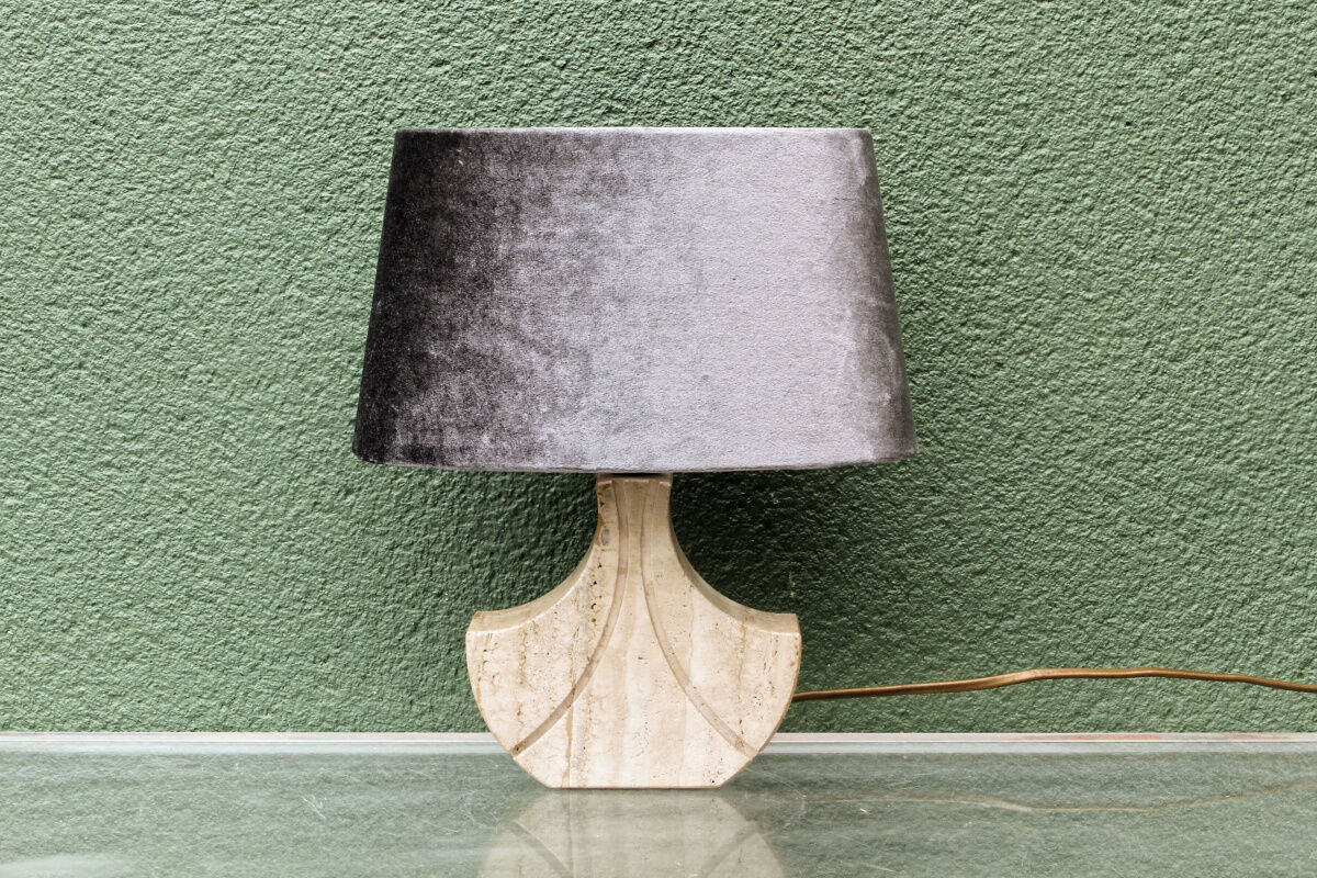 Travertine lamp, Fratelli Mannelli, Italy