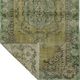 Tapis kilim vintage turc – vert pastel et beige 213x130 cm