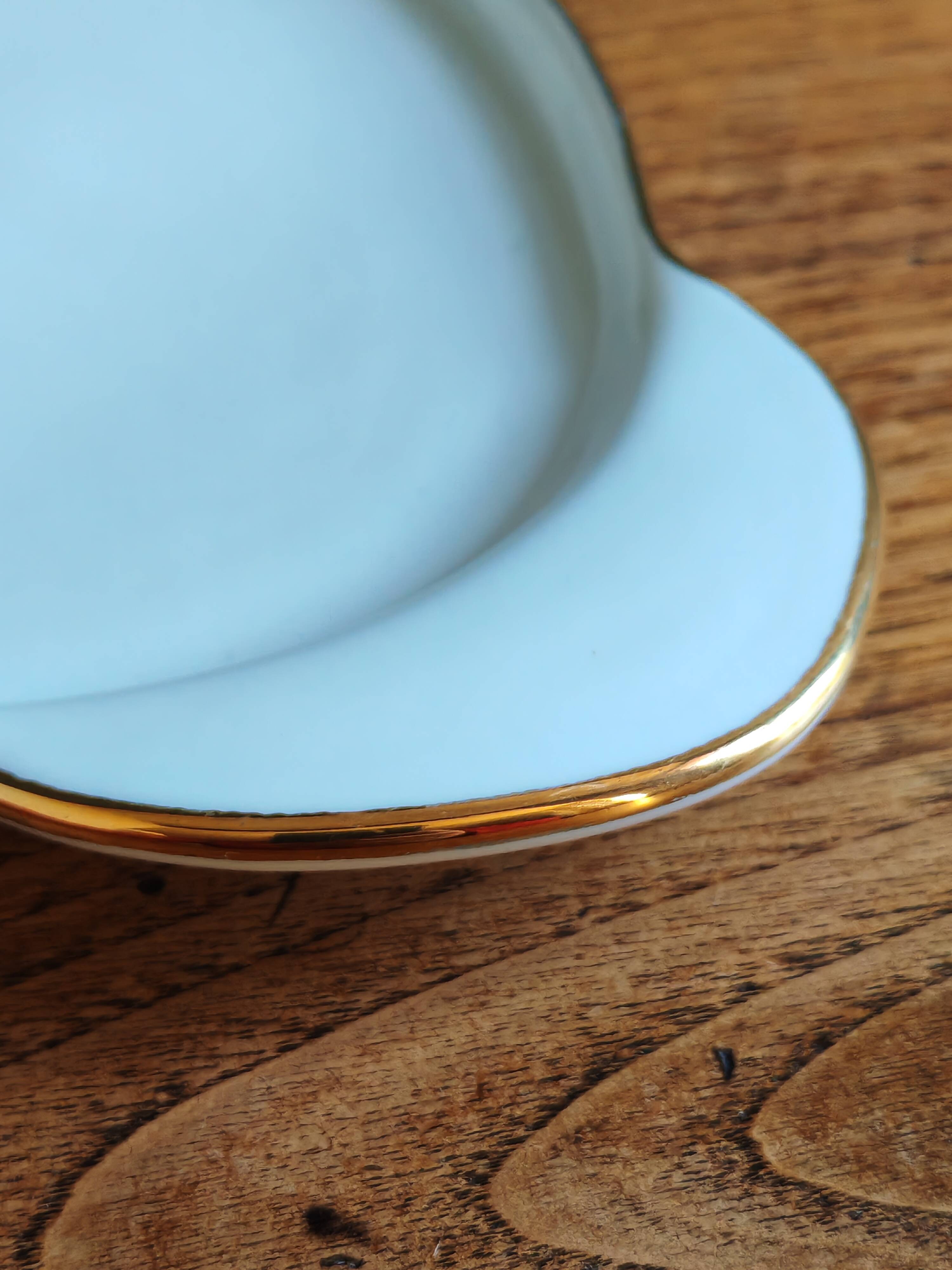 Vintage Porcelain Foie Gras Tray | Oval Duck/Swan Shaped Dish