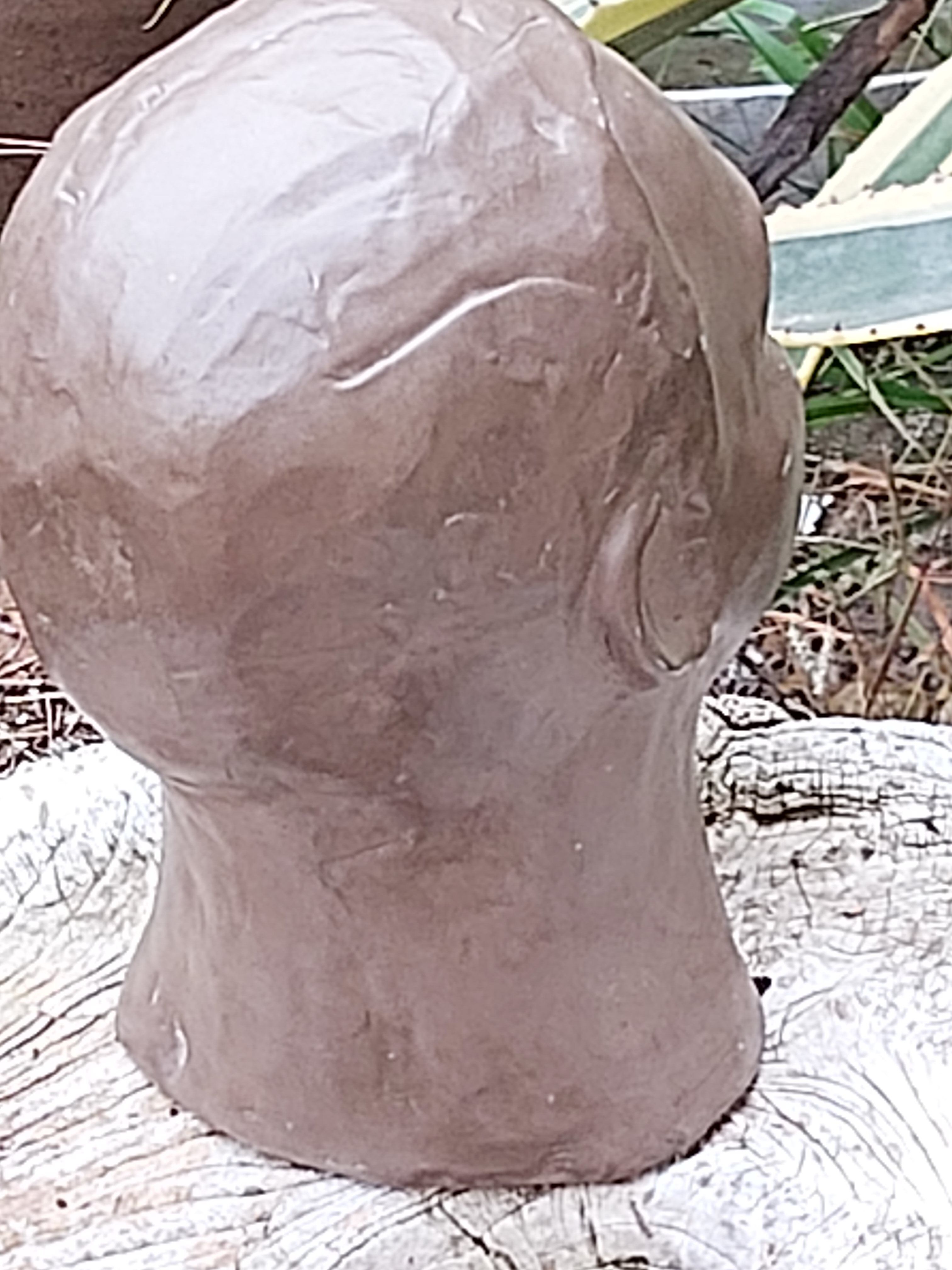 Buste tête homme terre cuite