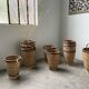 Lot of old grocery baskets