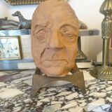 Terracotta bust of Jean Gabin