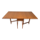 Schreiber Mid-Century Modern vintage teak drop-leaf dining table, 1960s