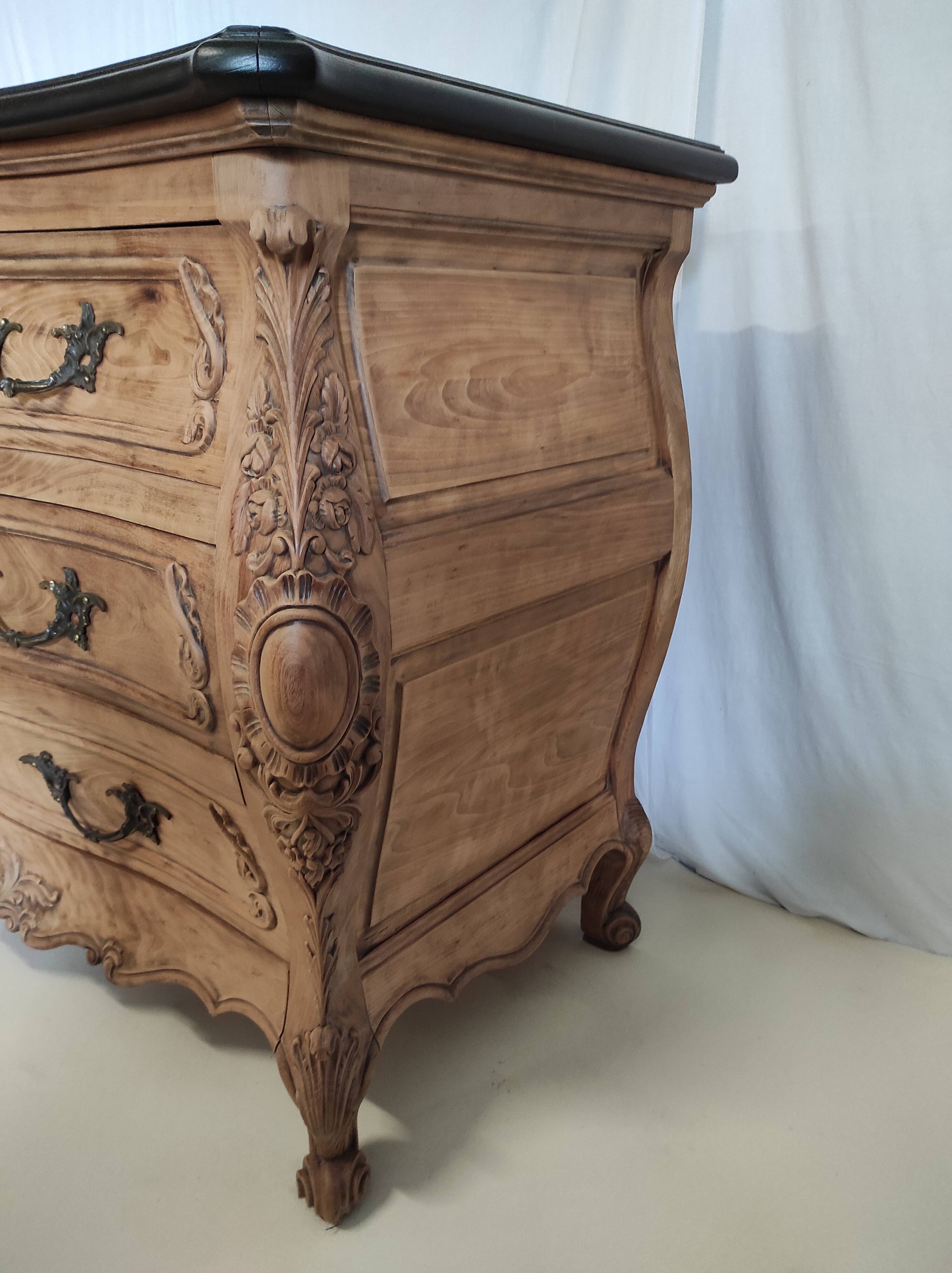 Louis XV-style Bordeaux chest of drawers redesigned