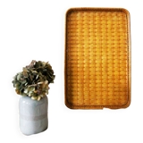 Vintage wicker tray