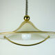 large cristallux hustadt adlustable PENDANT LAMP acrylic and brass