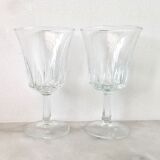 Set 11 vintage wine glasses