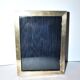 Old photo frame in wood and silver hallmark 800 - guilloche frame 16x20.5