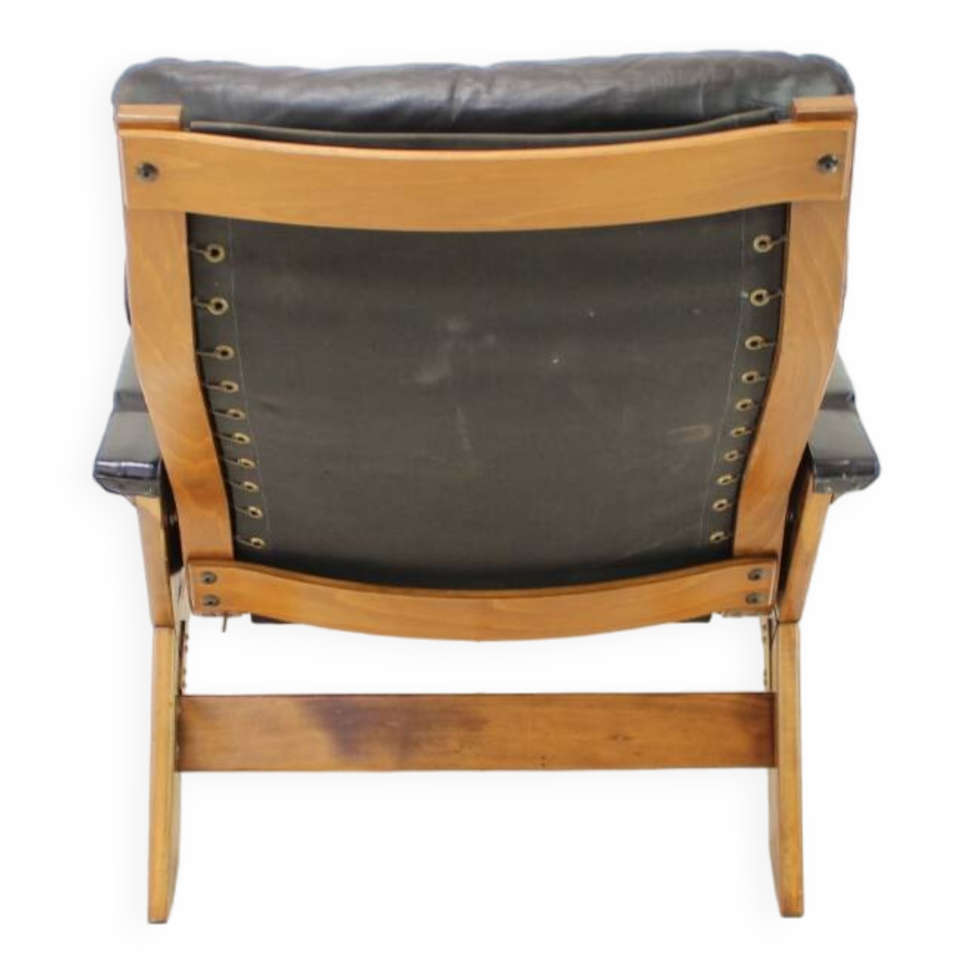Rare Adjustable Leather Armchair, by Peter Opsvik, for Westnofa, Norway, 1960s