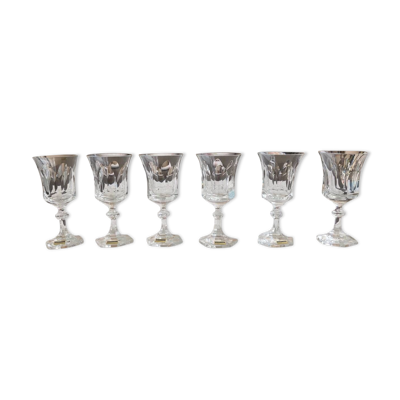 Lot 6 Verres à bordeaux Crystal Villeroy et boch