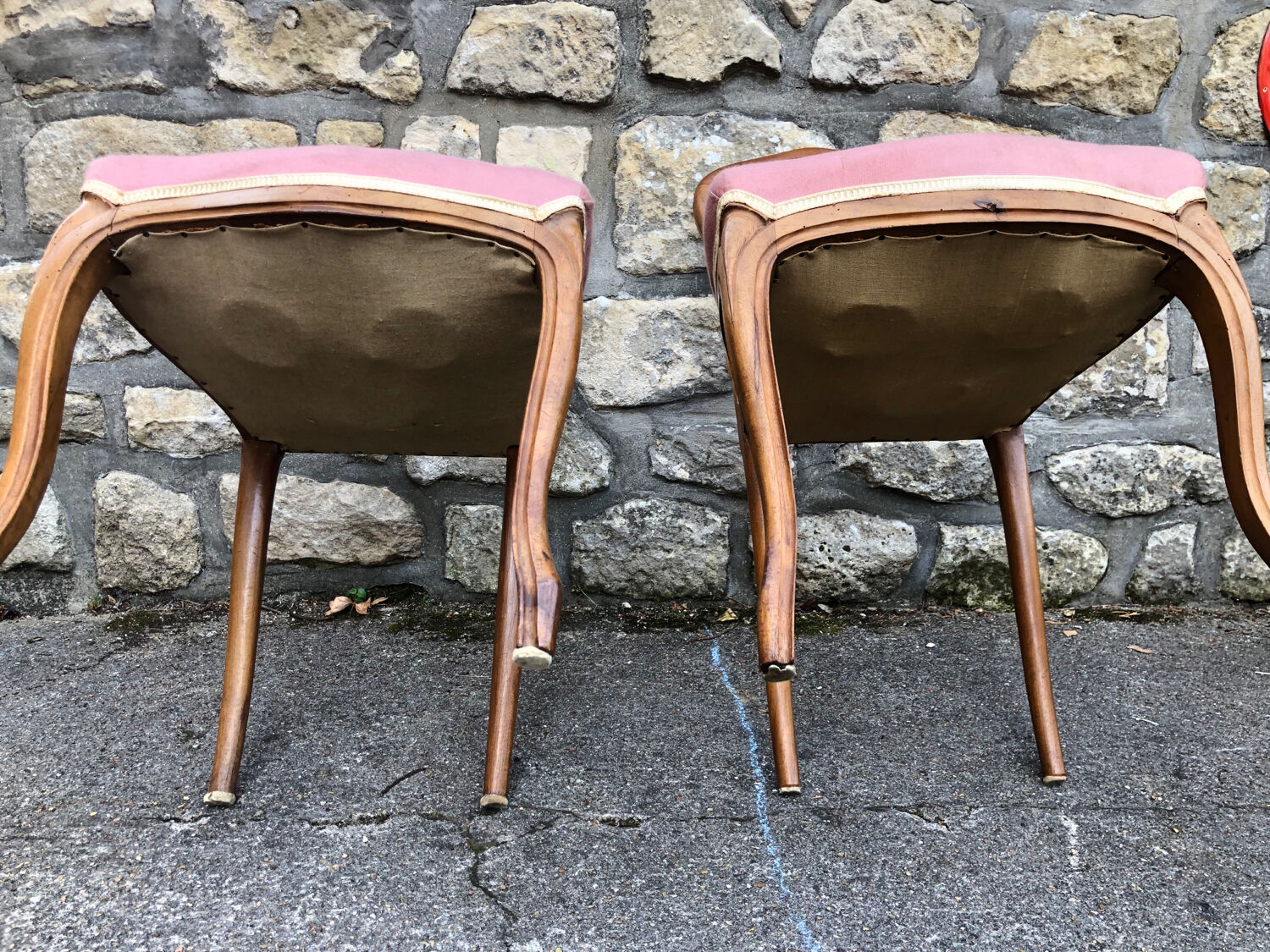 Paire de chaises de chambre 1920