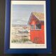 lithograph "Fisherman's hut" signed Henri Deuil