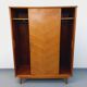 Vintage oak wardrobe from the 1960s.