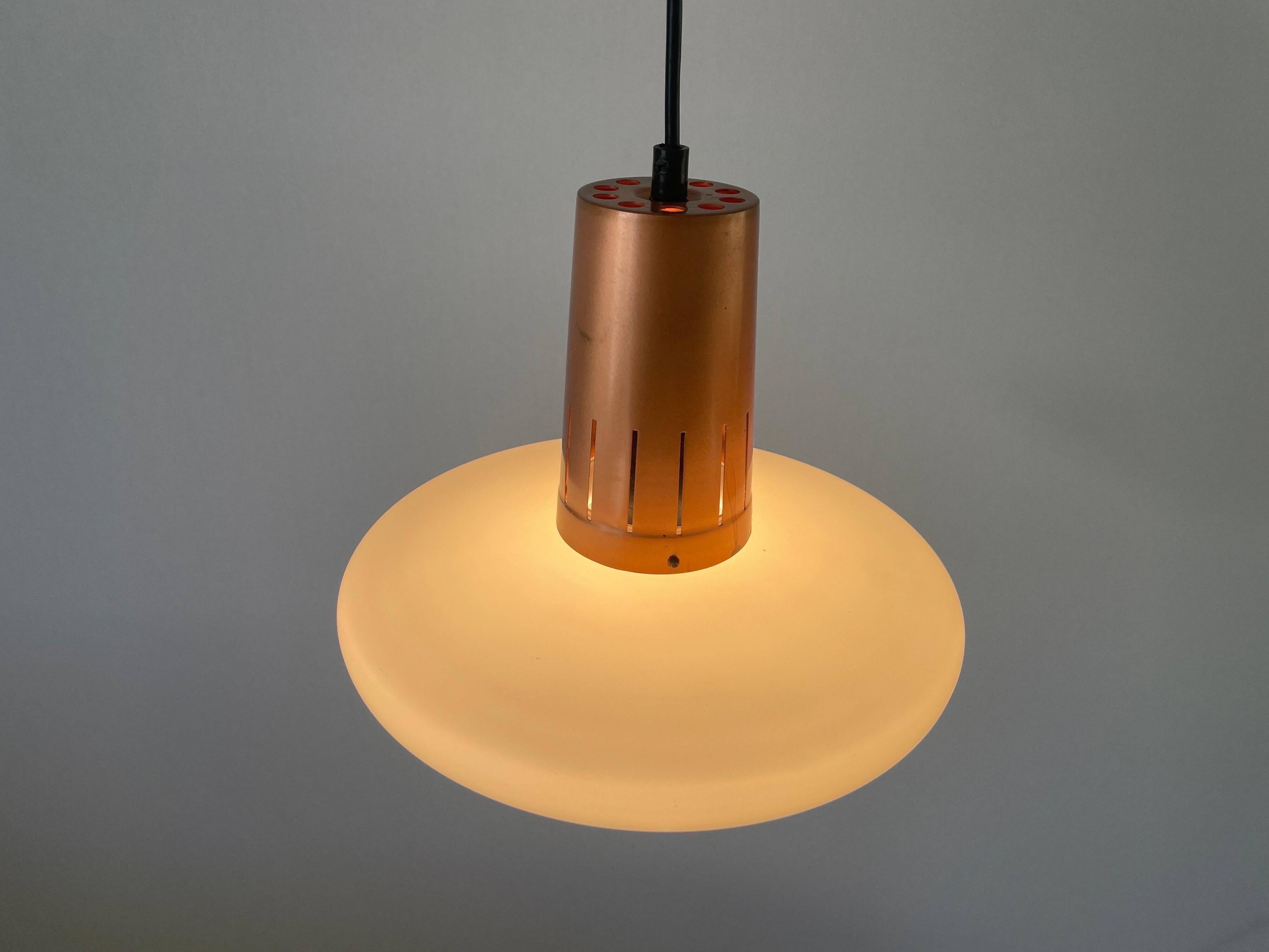 Pyramidal glass ceiling light, 1960s, Germany