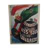 Original poster on frame 1939 " les 5 sous de lavarède "