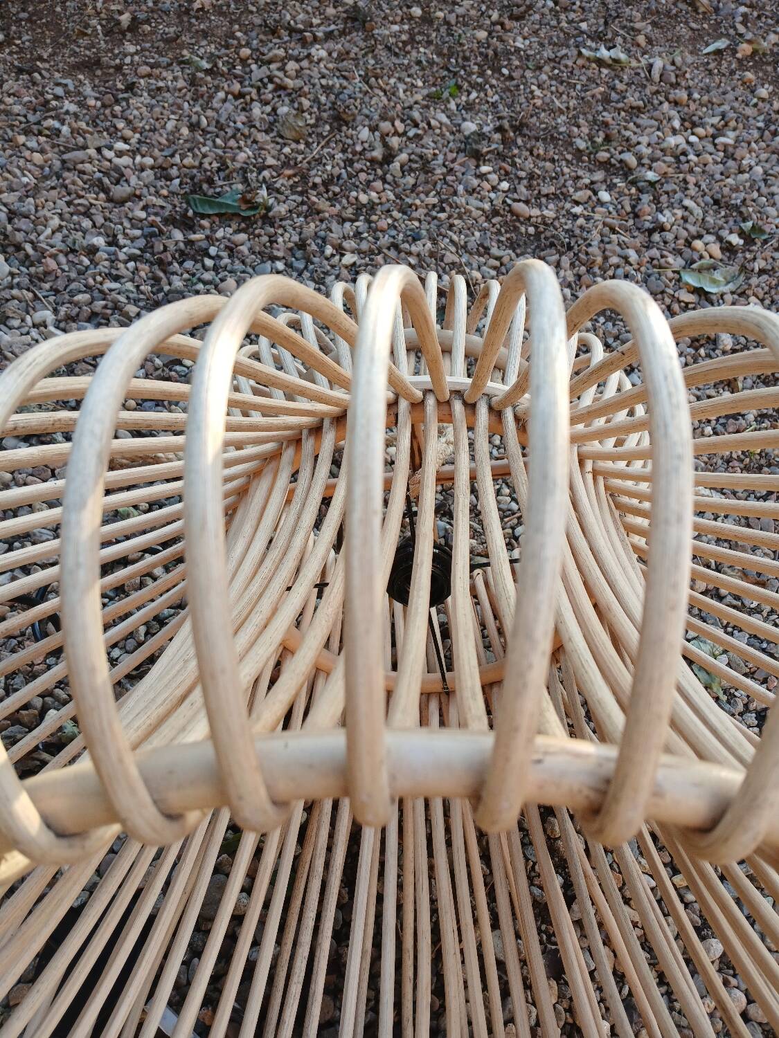 Natural rattan pendant light