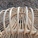 Natural rattan pendant light