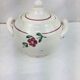 Old sugar bowl with floral decoration Made in France Sarreguemines