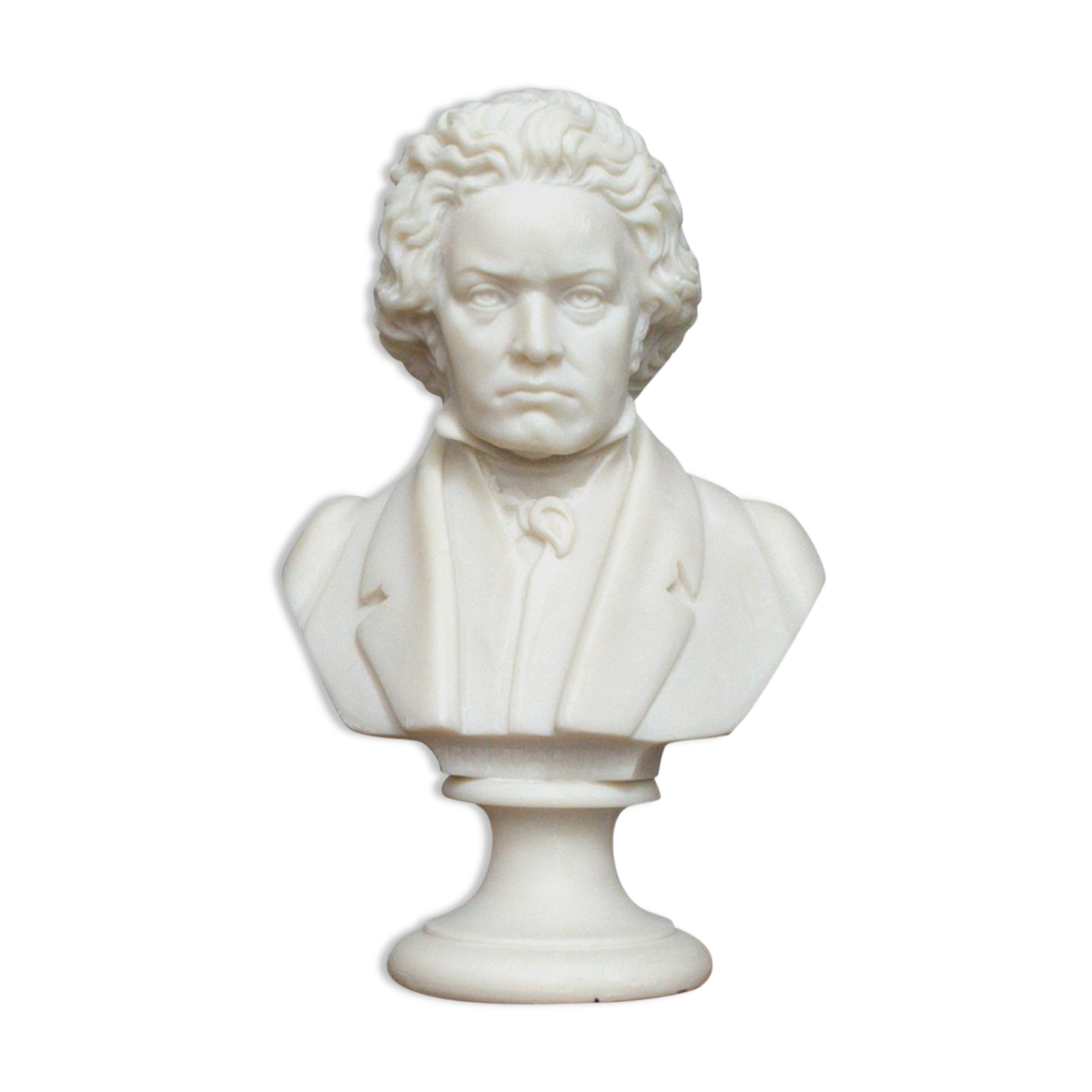 Small bust in alabaster beethoven