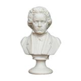 Small bust in alabaster beethoven