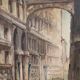 Venise Le Pont des Soupirs, Peinture à l'huile sur toile, Italie 20e siècle, Signé C. Rizzi