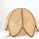 Suspension fleur en rabane