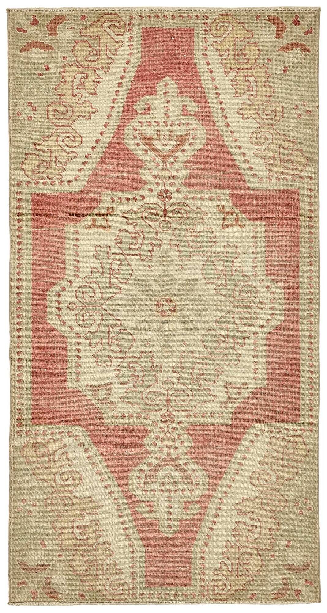 Turkish Vintage Anatolian Rug 110 cm x 208 cm