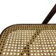 Vintage wooden folding chair with webbing seat 60s minimalist design