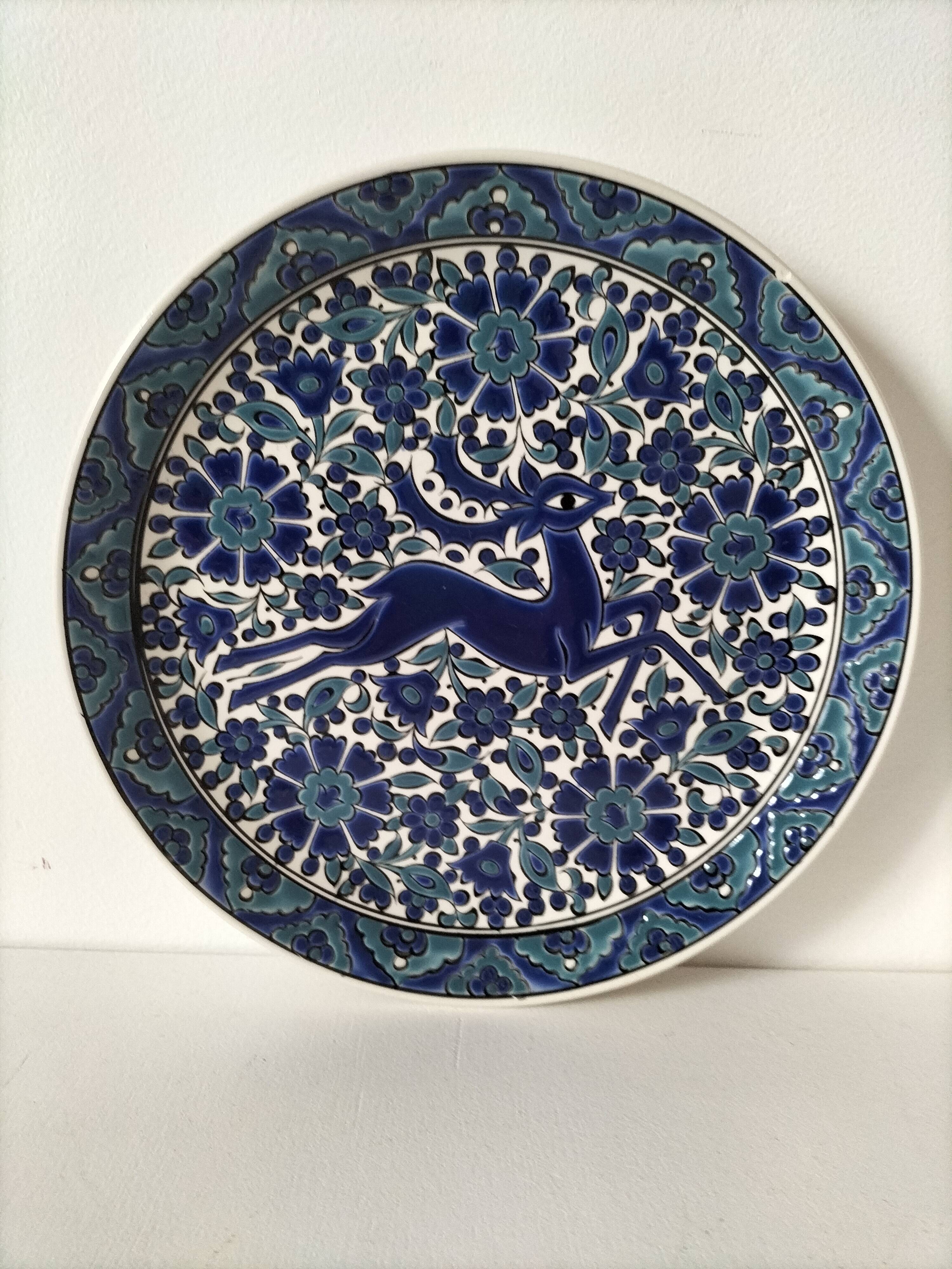 Rhodes hand painted plate