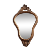 Antique gilded wood mirror
