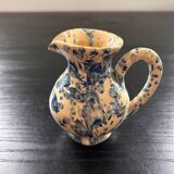 Small blue and beige mixed pitcher