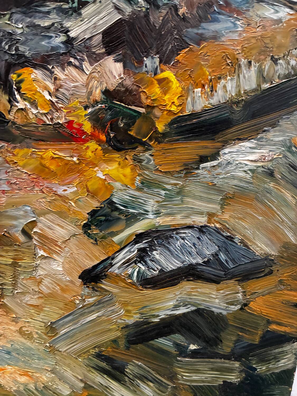 Tableau paysage Barbizon 1964