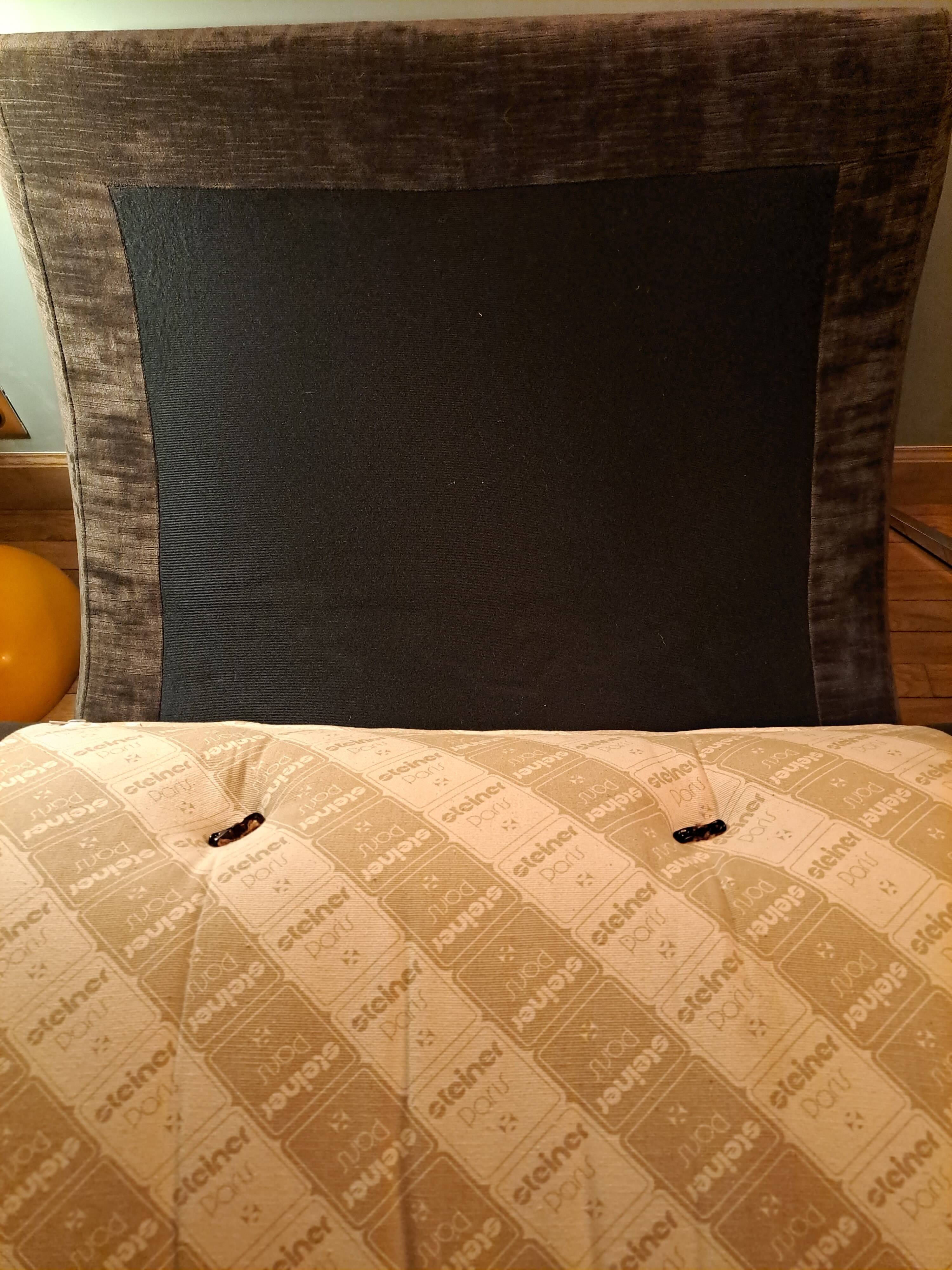 Steiner chair 1970 velvet ribbed brown