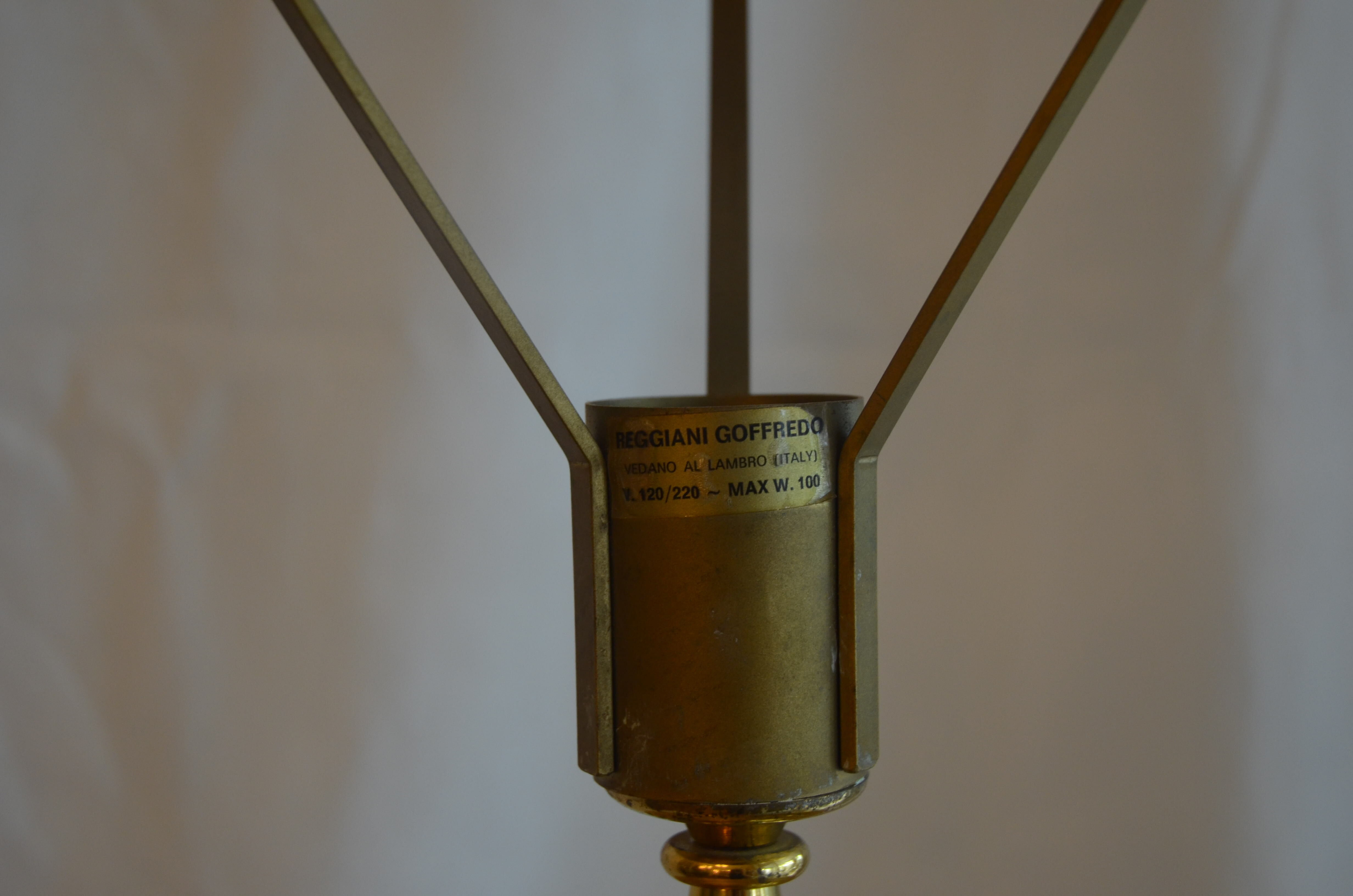 Bronze lamppost Goffredo Reggiani, 1970s