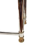 Chrome-plated glass table, shelf, Signal, 1990s.
