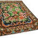Kilim noir moldave vintage fait à la main 197 cm x 274 cm - 23367