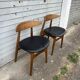 (Lot) 2 Compass Leg Scandinavian Style Chairs