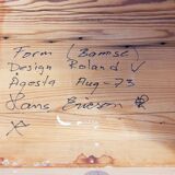 Roland Wilhelmsson coffee table model "Bamse" 1973 in solid pine.