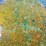 Murano glass vase with gold leaf inclusion, 12 cm, Italy