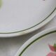 Set of 4 Moulin des Loups dinner plates, 1980, vintage French
