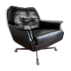Vintage armchair published by Möbel Mann – elegant black